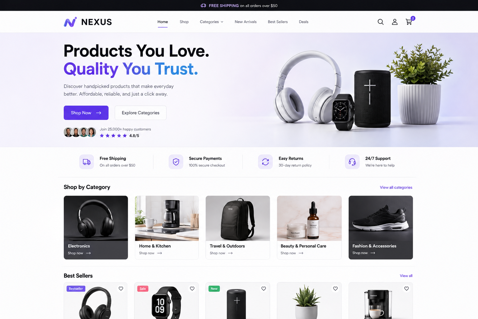 Featured Nexus electronics and home products